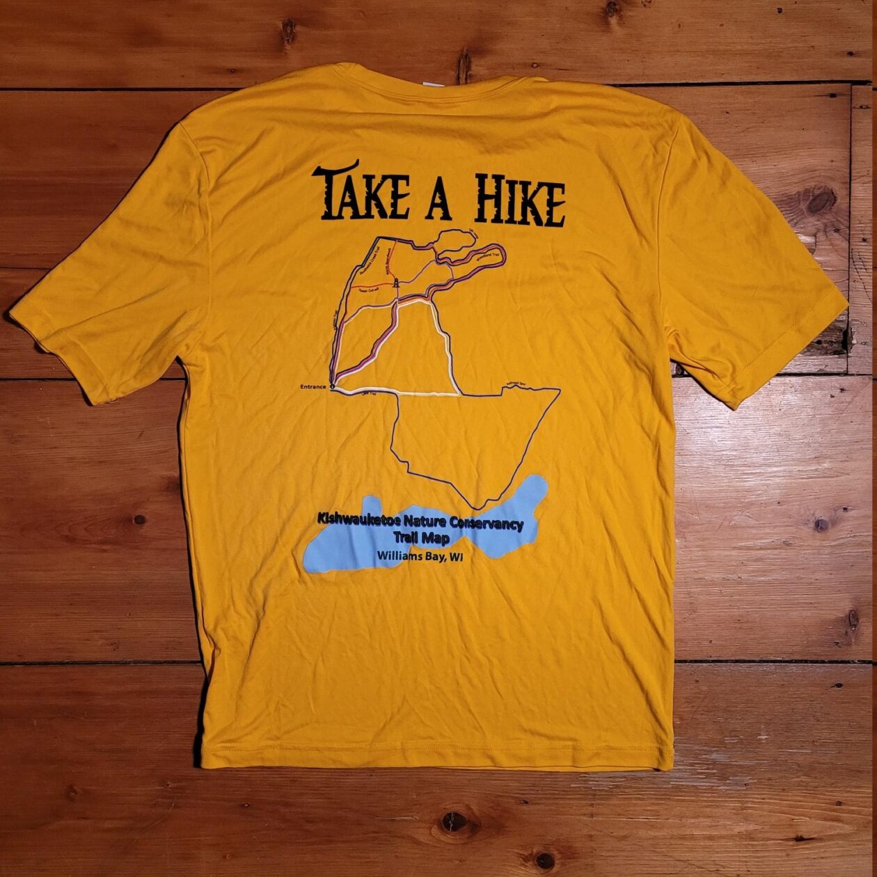 Yellow Take a Hike T-Shirt